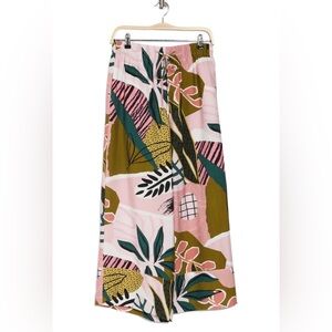 Adrianna Papell Stretch Cotton Tie Waist Pants Size M